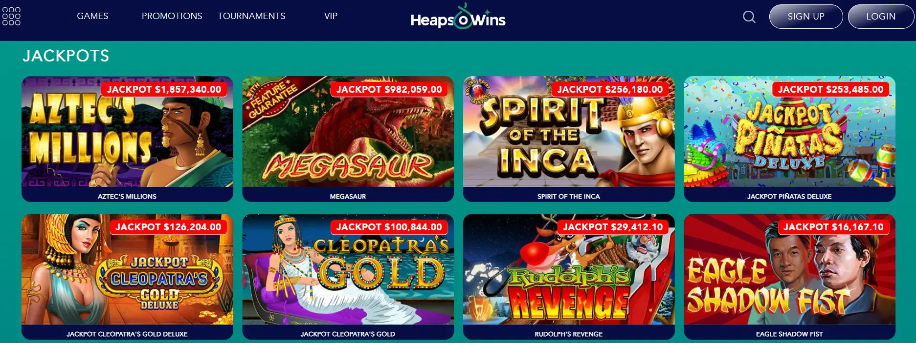 Heaps Of Wins Casino